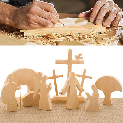 skorter | Easter Scene Wooden Decoration