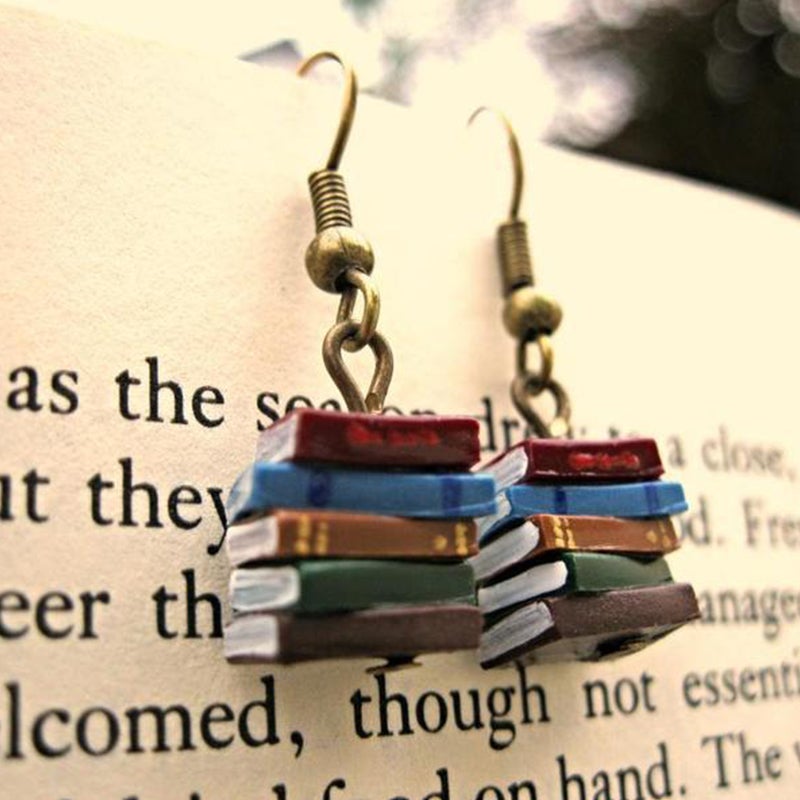 Skorter | Book stack earrings