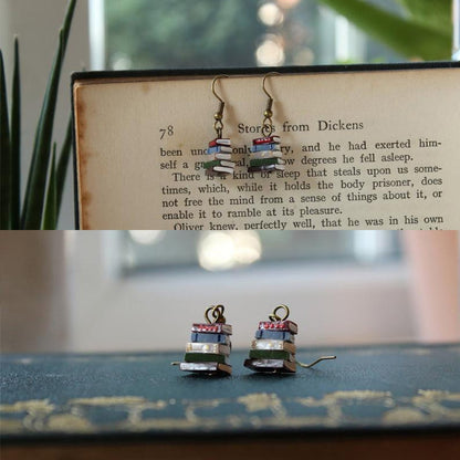 Skorter | Book stack earrings