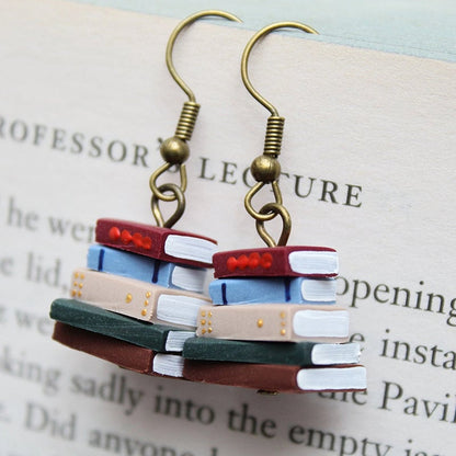 Skorter | Book stack earrings