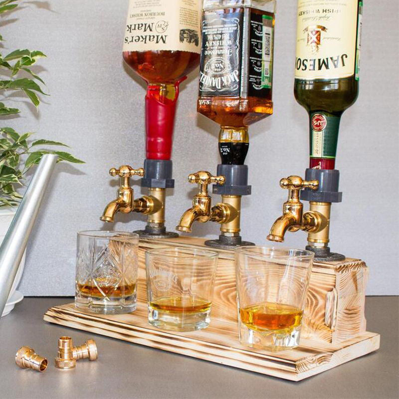 Skorter | Liquor Alcohol Whiskey Wood Dispenser