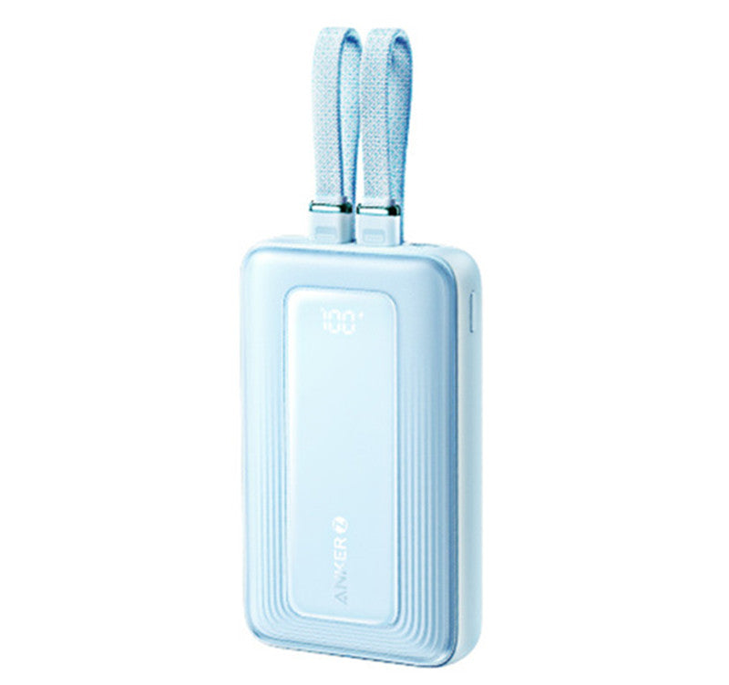 Skorter | 2024 New Fast-Charging Power Bank, 20,000mAh High Capacity with Built-In Cable