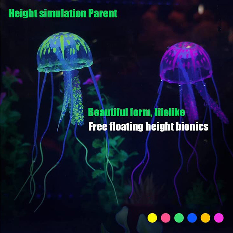 Skorter | Fish tank landscape simulation transparent fluorescent jellyfish