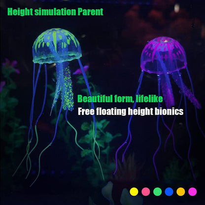 Skorter | Fish tank landscape simulation transparent fluorescent jellyfish