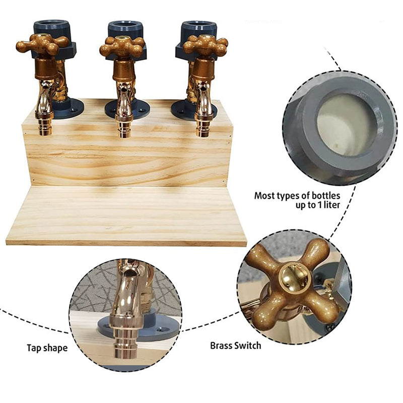 Skorter | Liquor Alcohol Whiskey Wood Dispenser