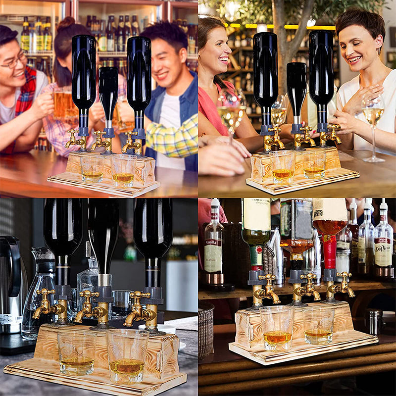 Skorter | Liquor Alcohol Whiskey Wood Dispenser