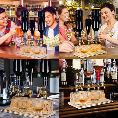 Skorter | Liquor Alcohol Whiskey Wood Dispenser