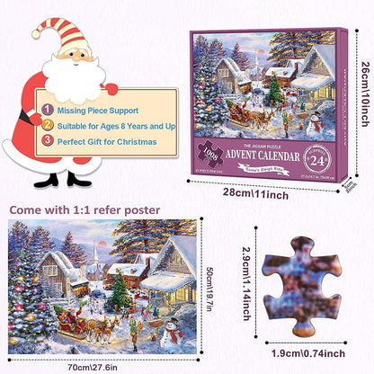 skorter | Christmas Puzzle Advent Calendar Blind Box 24 Pieces