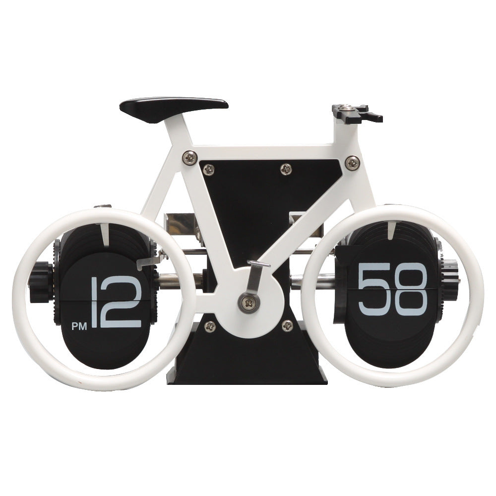 Skorter | Retro Style Bicycle Shaped Flip Down Clock, for Home & Office
