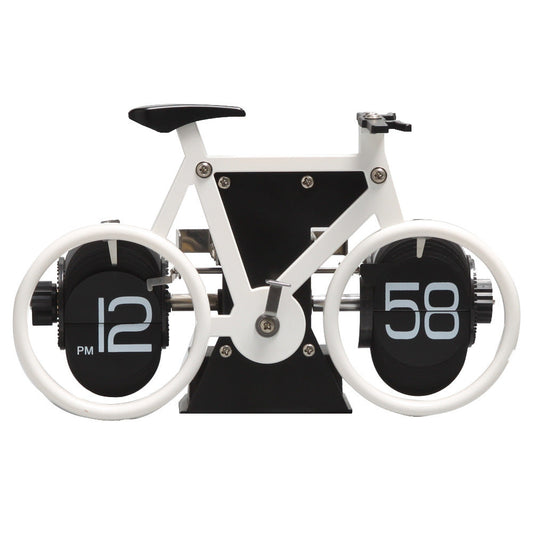Skorter | Retro Style Bicycle Shaped Flip Down Clock, for Home & Office