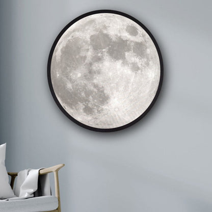 Skorter | 2-in-1 Mirror and Light, with Moon Painting, LED Ambient Light & USB Power, for Home, Office and Bedroom