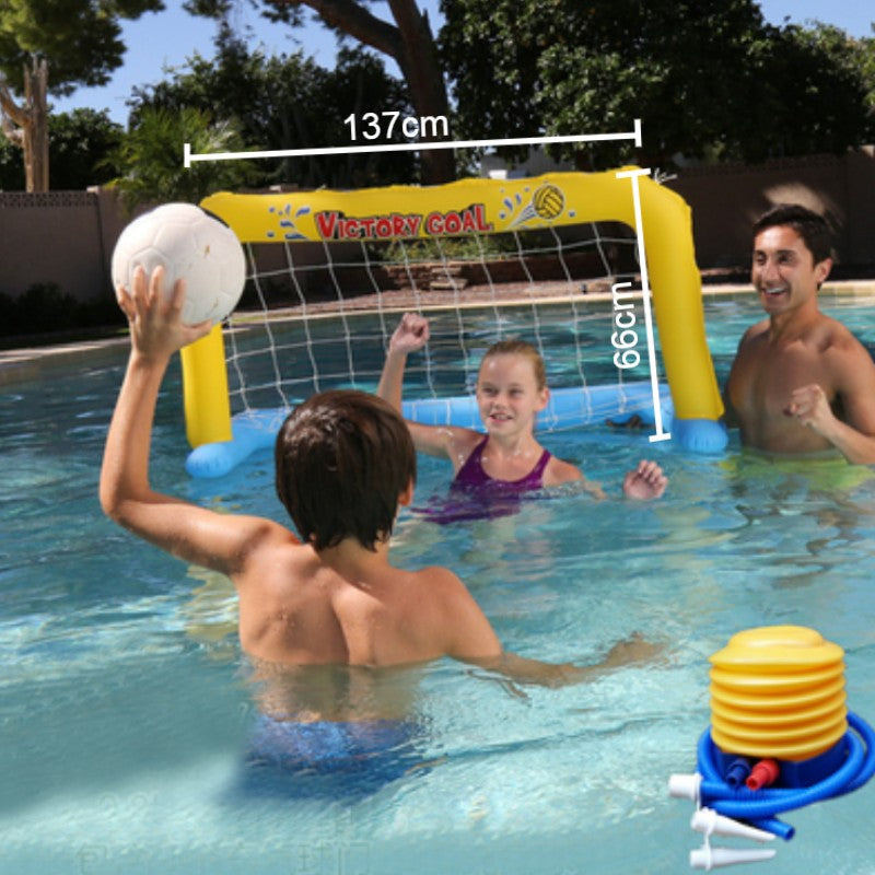 Skorter | Inflatable Pool Float Set, Including Balls, Gate or Net and Pump, for Summer Party & Fun Water Games, for Kids and Adults