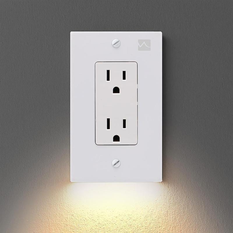 Skorter | Outlet wall plate with LED night lights
