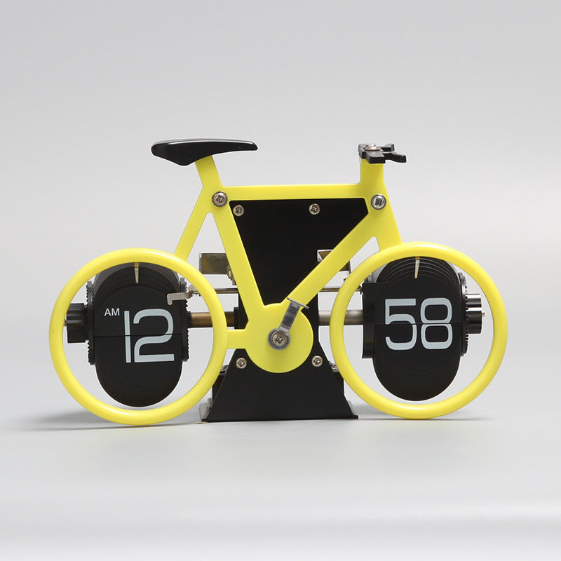 Skorter | Retro Style Bicycle Shaped Flip Down Clock, for Home & Office