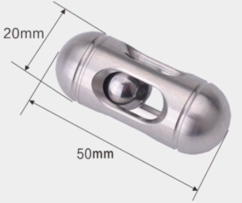 Skorter | Anti Stress Mini Cylindrical Fidget Toy, with Pocket Size & Stainless Steel Material, for Everyday Carrying