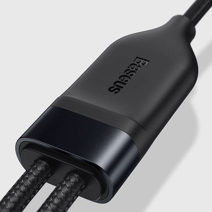 Skorter | 2-in-1 Fast-charging Charging Cable, Type-C to Lightning & Type-C, with BPS II, Support 100W Power Output (1.2m)