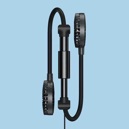 Skorter | Car Headrest Cooling Fan, with 2-Speed, 360¬∞ Rotatable Design & 1.5m USB Cable, for Front & Back Seats