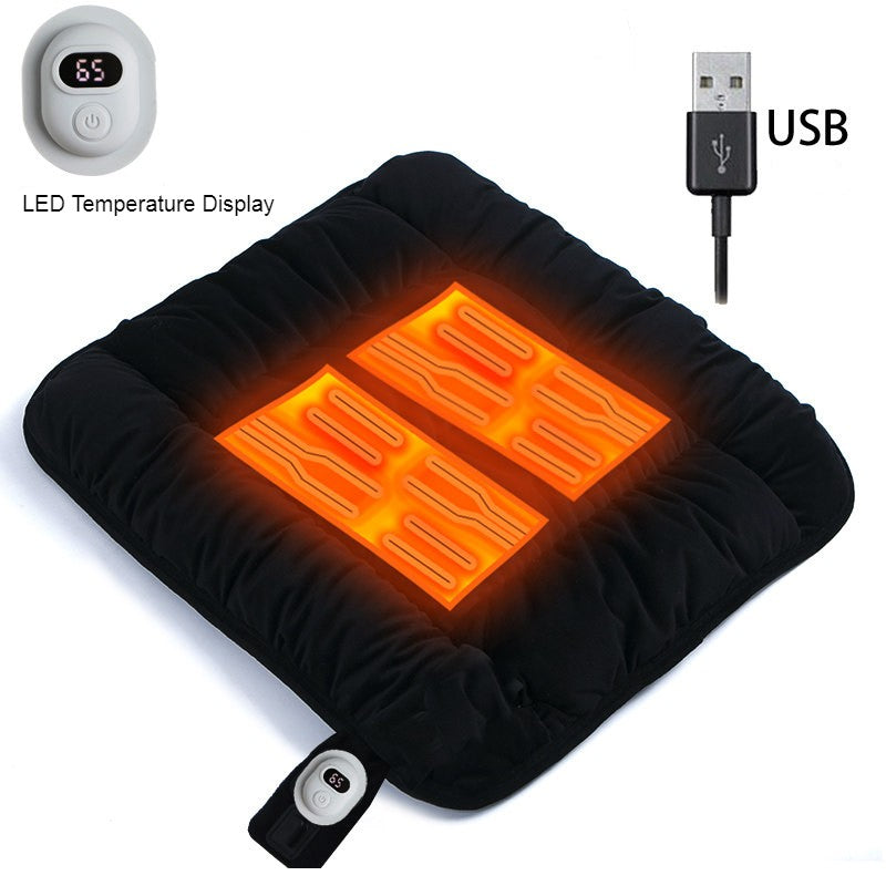 Skorter | Car Heated Seat Cushion, with 3 Adjustable Temperature, for Home, Office & Car