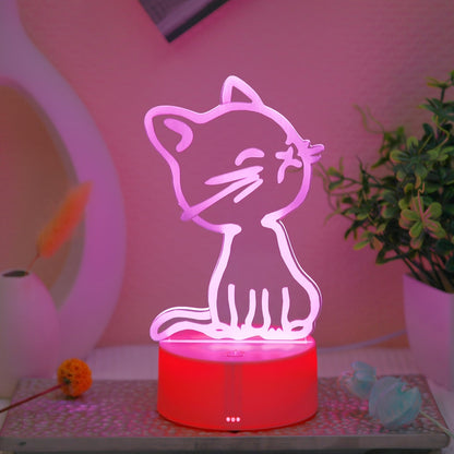 Skorter | GlowPaw - Touch-Controlled 3D Cat Night Light