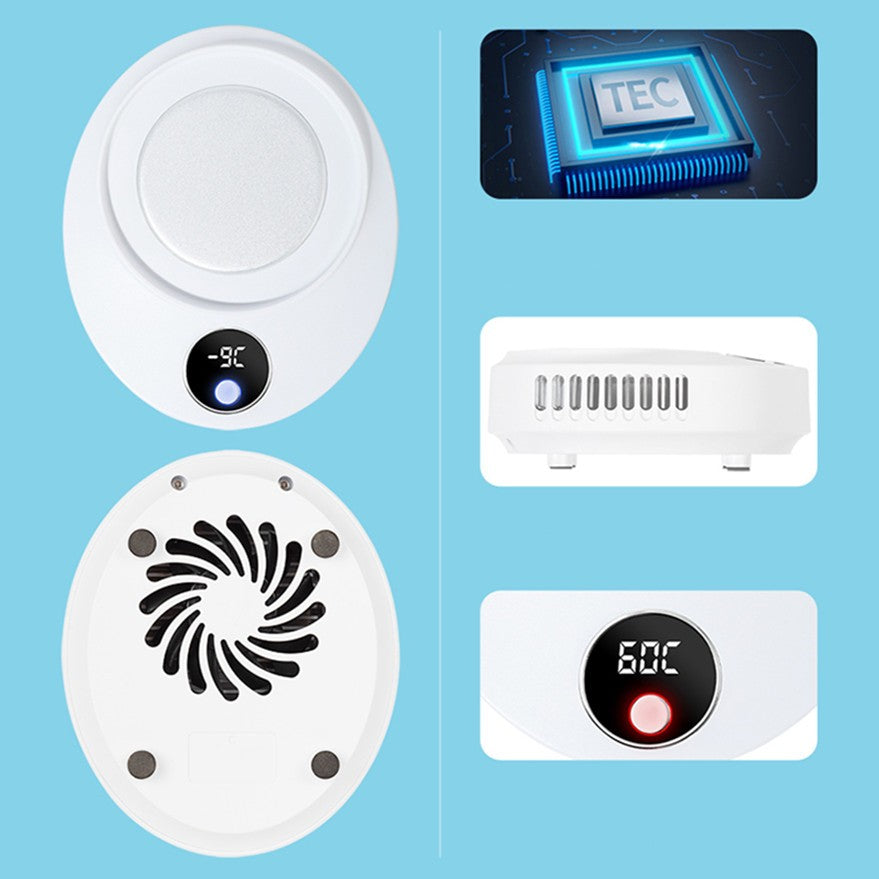 Skorter | 2-in-1 Coffee Mug Warmer / Cooler, with LED Temperature Display & 3 Ways to Use, for Coffee, Tea, Beer, Soda & More