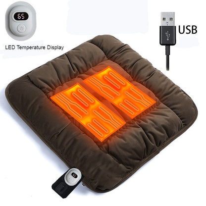 Skorter | Car Heated Seat Cushion, with 3 Adjustable Temperature, for Home, Office & Car