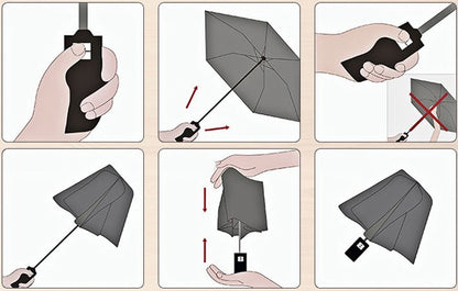 Skorter | Automatic Sun & Rain Umbrella, with Anti UV Coating, Large Canopy & Anti-slip Handle, for Travel, Commute & More