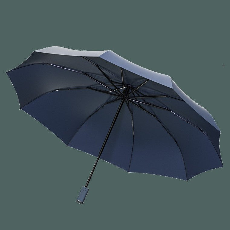 Skorter | Automatic Umbrella, with Built-in LED Lighting, 100-Day Long Standby & 10 Ribs, for Heavy Rain, Night, Outdoor & More