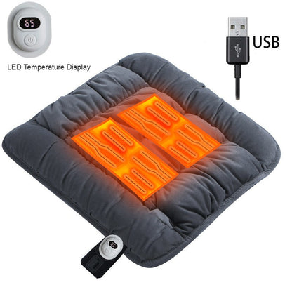 Skorter | Car Heated Seat Cushion, with 3 Adjustable Temperature, for Home, Office & Car