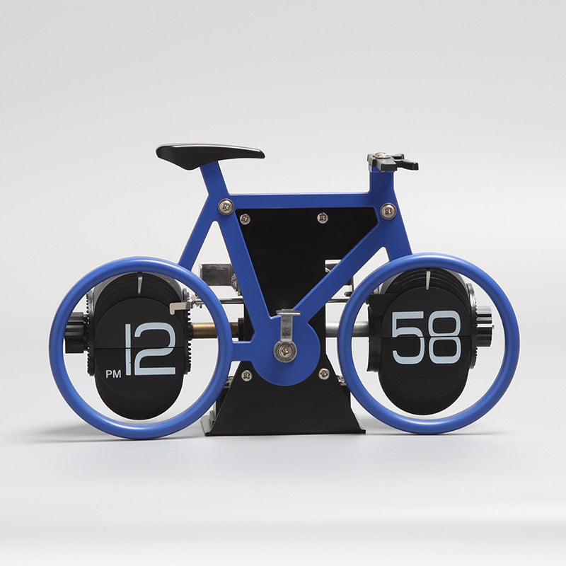 Skorter | Retro Style Bicycle Shaped Flip Down Clock, for Home & Office