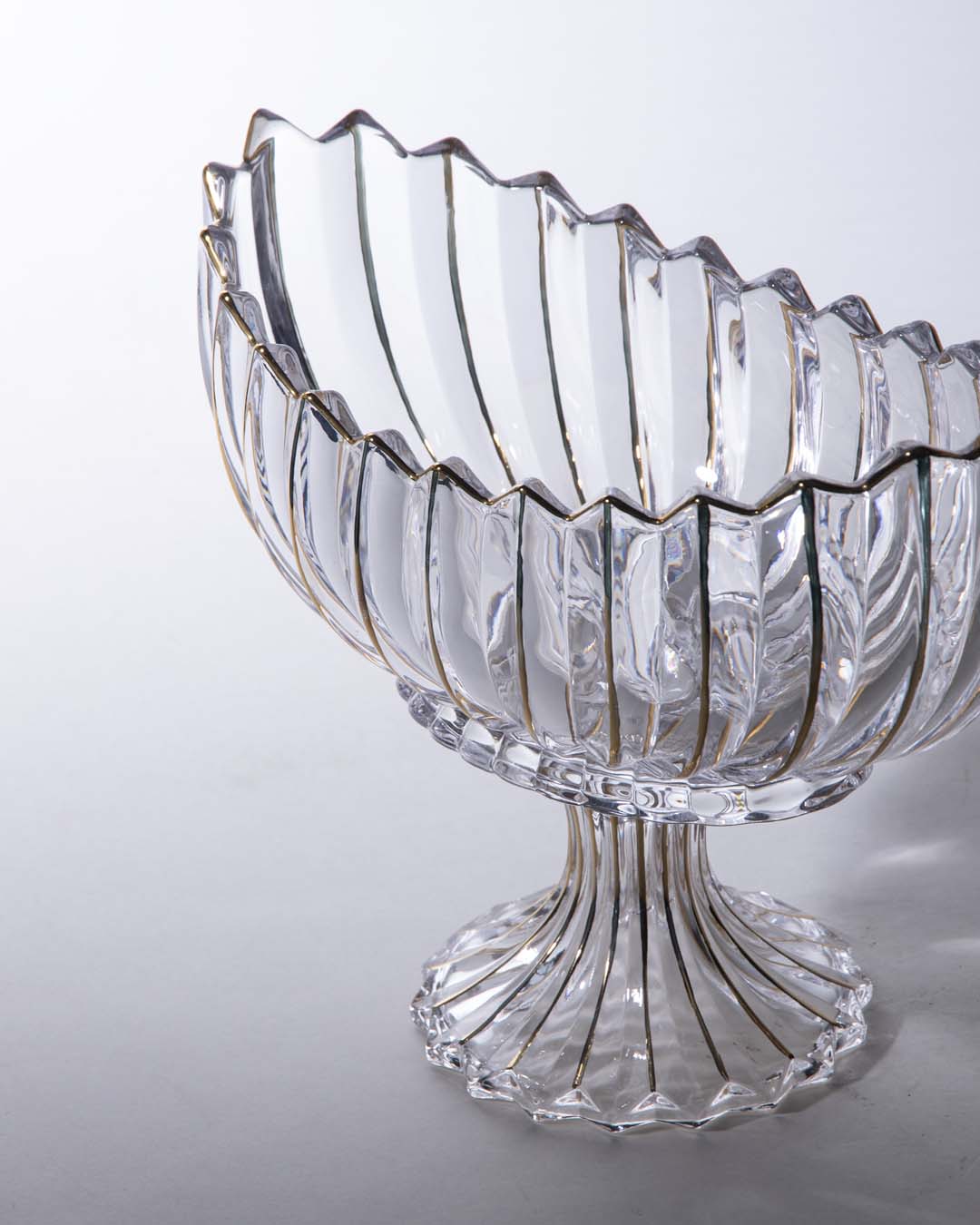 Skorter | Crystal Glass Lotus Decorative Bowl