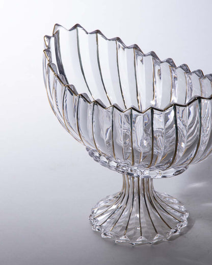 Skorter | Crystal Glass Lotus Decorative Bowl