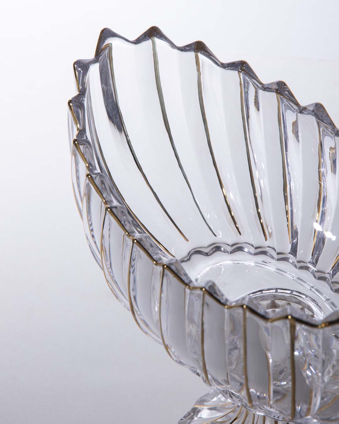Skorter | Crystal Glass Lotus Decorative Bowl