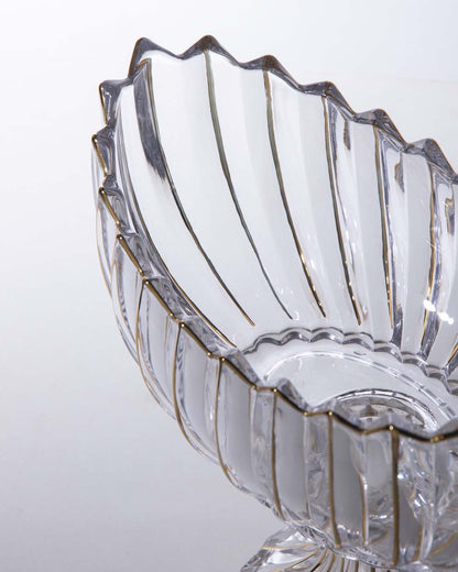 Skorter | Crystal Glass Lotus Decorative Bowl