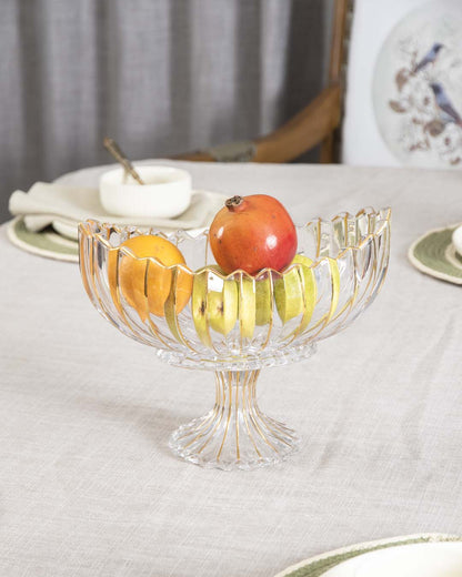 Skorter | Crystal Glass Lotus Decorative Bowl