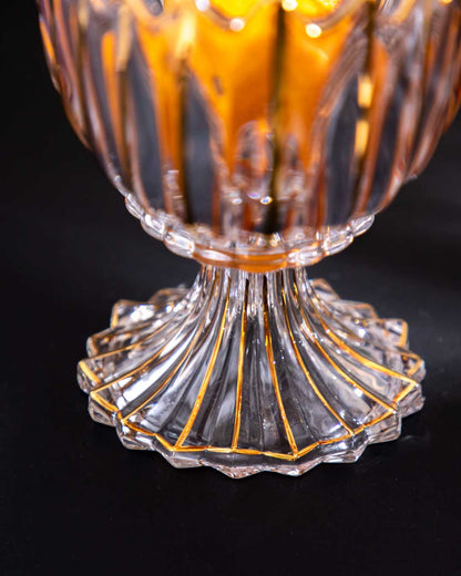 Skorter | Crystal Glass Lotus Decorative Bowl