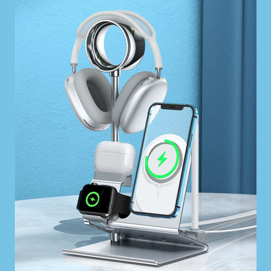 Skorter | 5-in-1 Nightstand Desk Organizer, for Phone, Watch, Headphones, Earbuds & Pencil