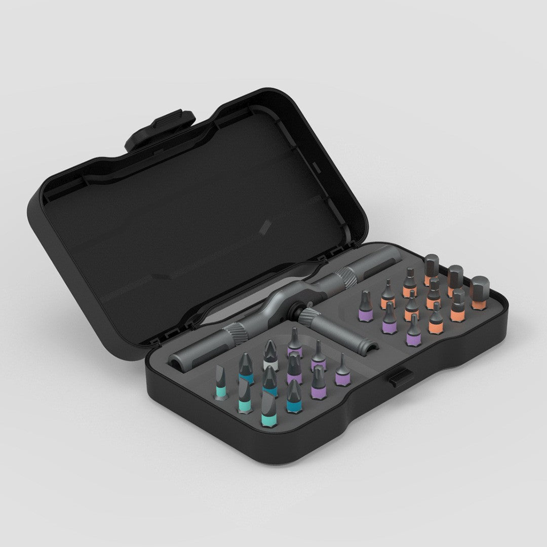 Skorter | 24-in-1 Multi-function Ratchet Screwdriver Set, with Alloy Bits & Magnetic Adsorption, for Professional Use, Home, Work, DIY & More