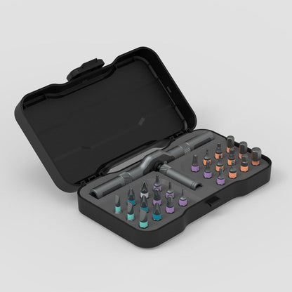 Skorter | 24-in-1 Multi-function Ratchet Screwdriver Set, with Alloy Bits & Magnetic Adsorption, for Professional Use, Home, Work, DIY & More