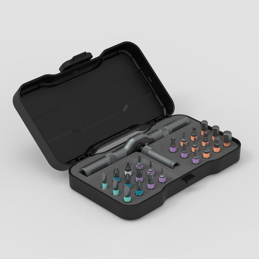 Skorter | 24-in-1 Multi-function Ratchet Screwdriver Set, with Alloy Bits & Magnetic Adsorption, for Professional Use, Home, Work, DIY & More