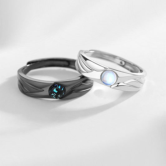 Skorter | 925 Sterling Silver Couple Rings for You and Your Partner, Best Gift for Valentine's Day