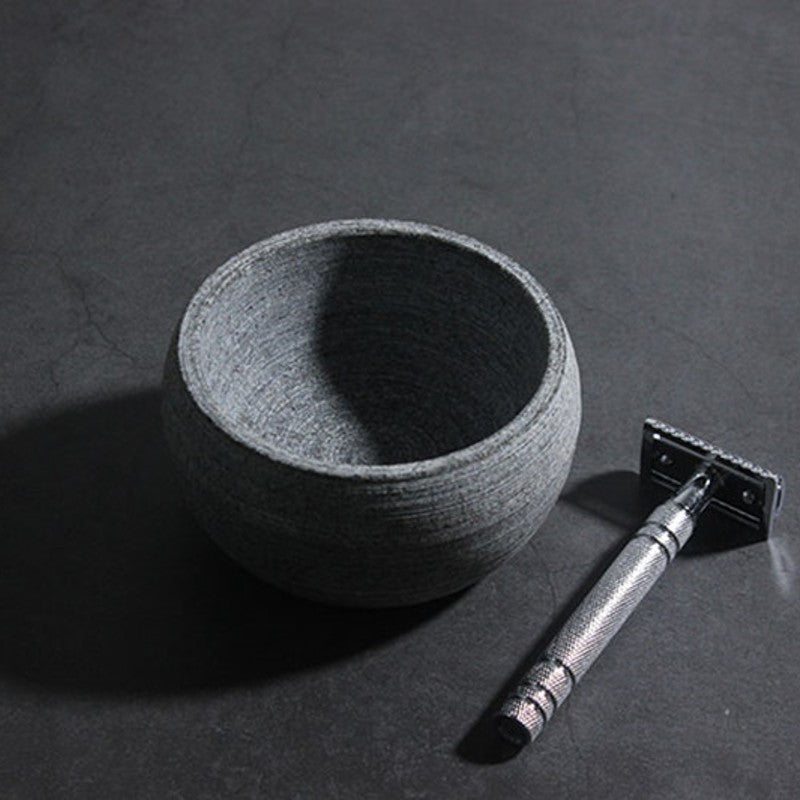 Skorter | Rakkopp i stengods, för raktvål och rakkräm 