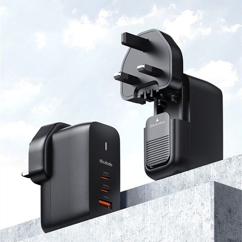 Skorter | 65W Phone Charger with 2 USB-C & 1 USB-A Ports, for Phone & Laptop