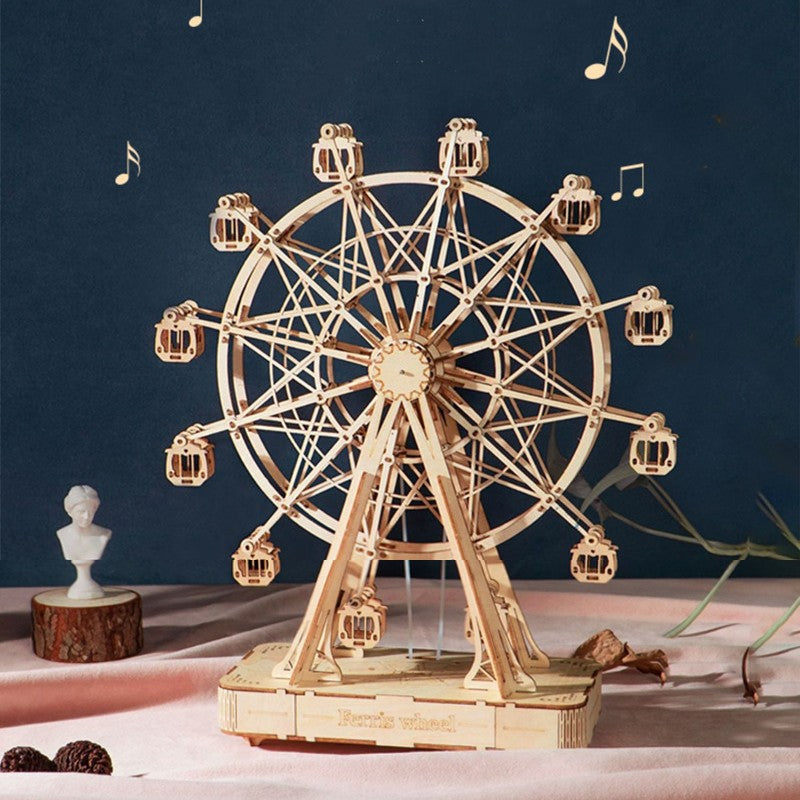 Skorter | 3D DIY Music Wooden Puzzle Sky Wheel, for Adults and Teens