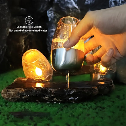 Skorter | SolarCandle - LED Tealight on Solar Energy, Decorative Warm White Light Lamp
