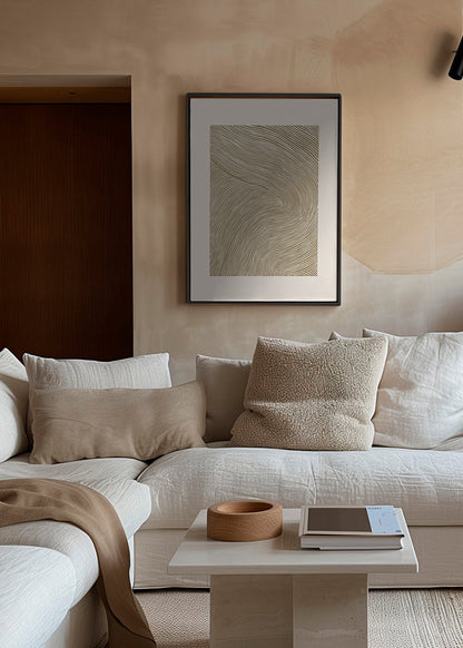 Skorter | Canvas Stripe Linoleum Cut N°4 - Ochre Yellow