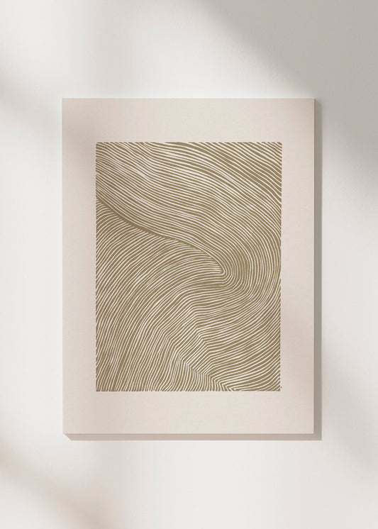 Skorter | Canvas Stripe Linoleum Cut N°4 - Ochre Yellow