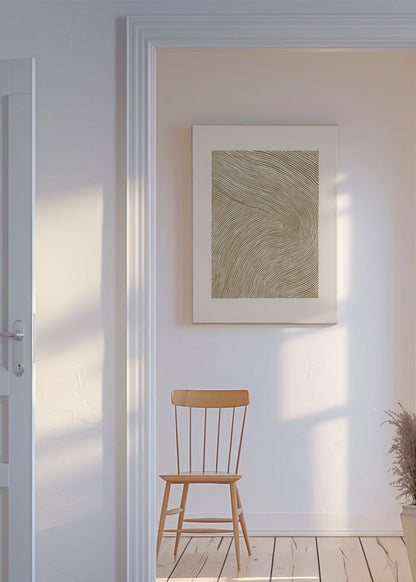 Skorter | Canvas Stripe Linoleum Cut N°4 - Ochre Yellow