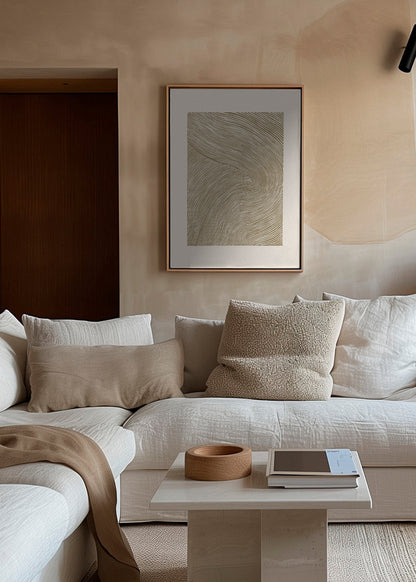 Skorter | Canvas Stripe Linoleum Cut N°4 - Ochre Yellow