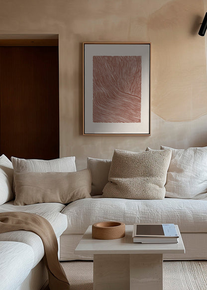 Skorter | Canvas Stripe Linoleum Cut N°5 - Terracotta