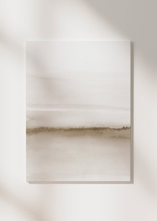 Skorter | Canvas Watercolor Landscape N 47 Beige shades 1/2
